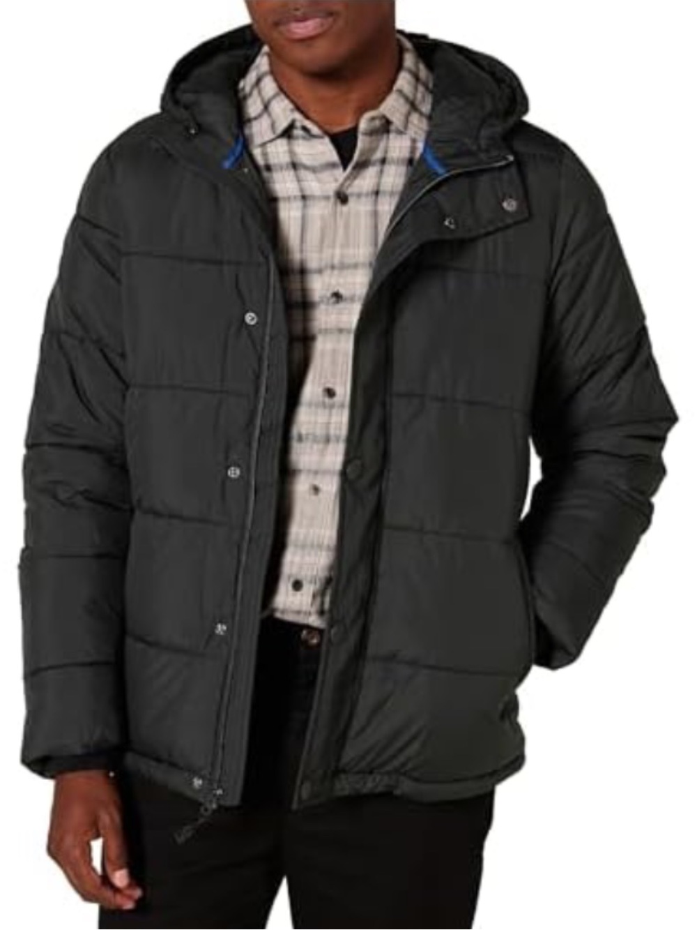 NWT Amazon Essentials Men's Heavyweight Long Sleeve Coat Black XL